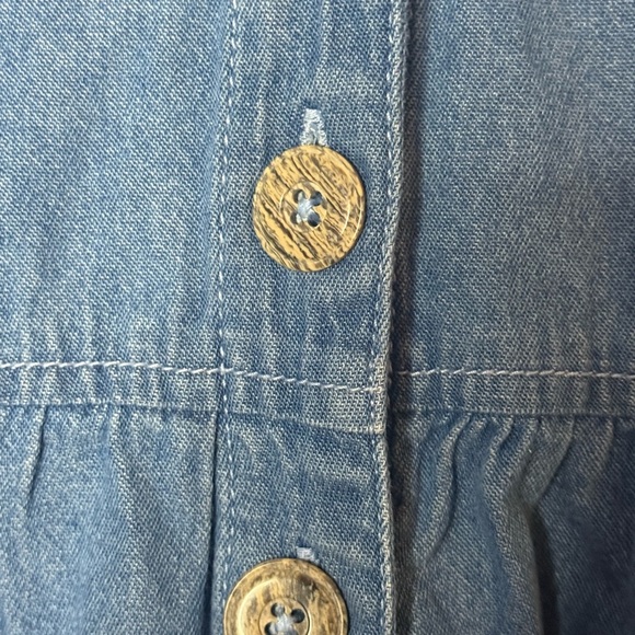 Blair Vintage Denim Button Down Dress - size M - Picture 3 of 5